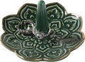 Ceramic Green Mandala Ring Holder Decorative Jewelry Holder/Trinket Tray Engagement Christmas Wedding Birthday Gifts for Women