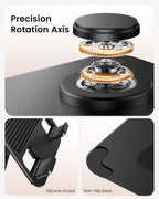 Lamicall Rotating Tablet Stand for Desk - [Fully Adjustable][Foldable & Portable] iPad Stand with Heavy-Duty Base, Tablet Holder for 4.7-13" Devices, 2025 iPad Pro Air Mini, Kindle, iPhone 17 Pro Max