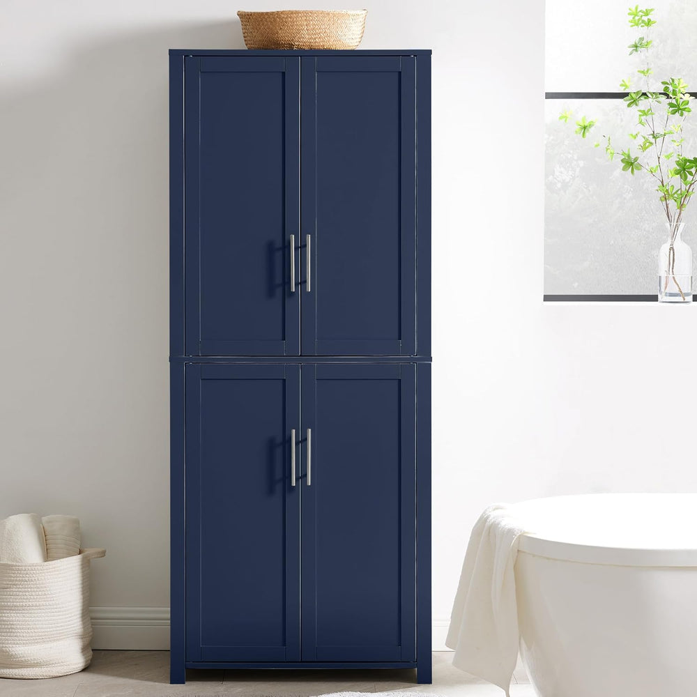 Crosley Furniture Savannah Tall Pantry Storage Cabinet with Shelves, Kitchen,...