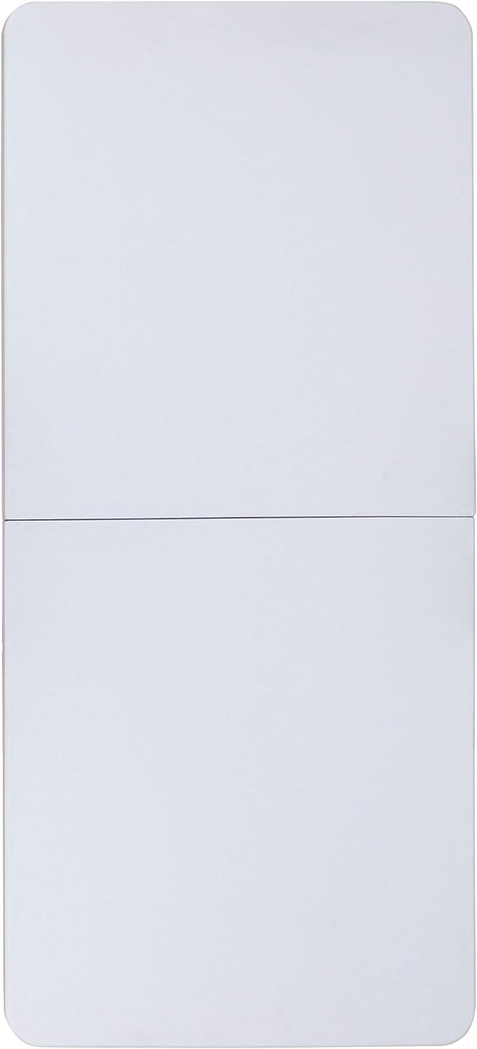 Flash Furniture 5 ft Plastic Bi-Fold Table, Granite White | Height Adjustable...