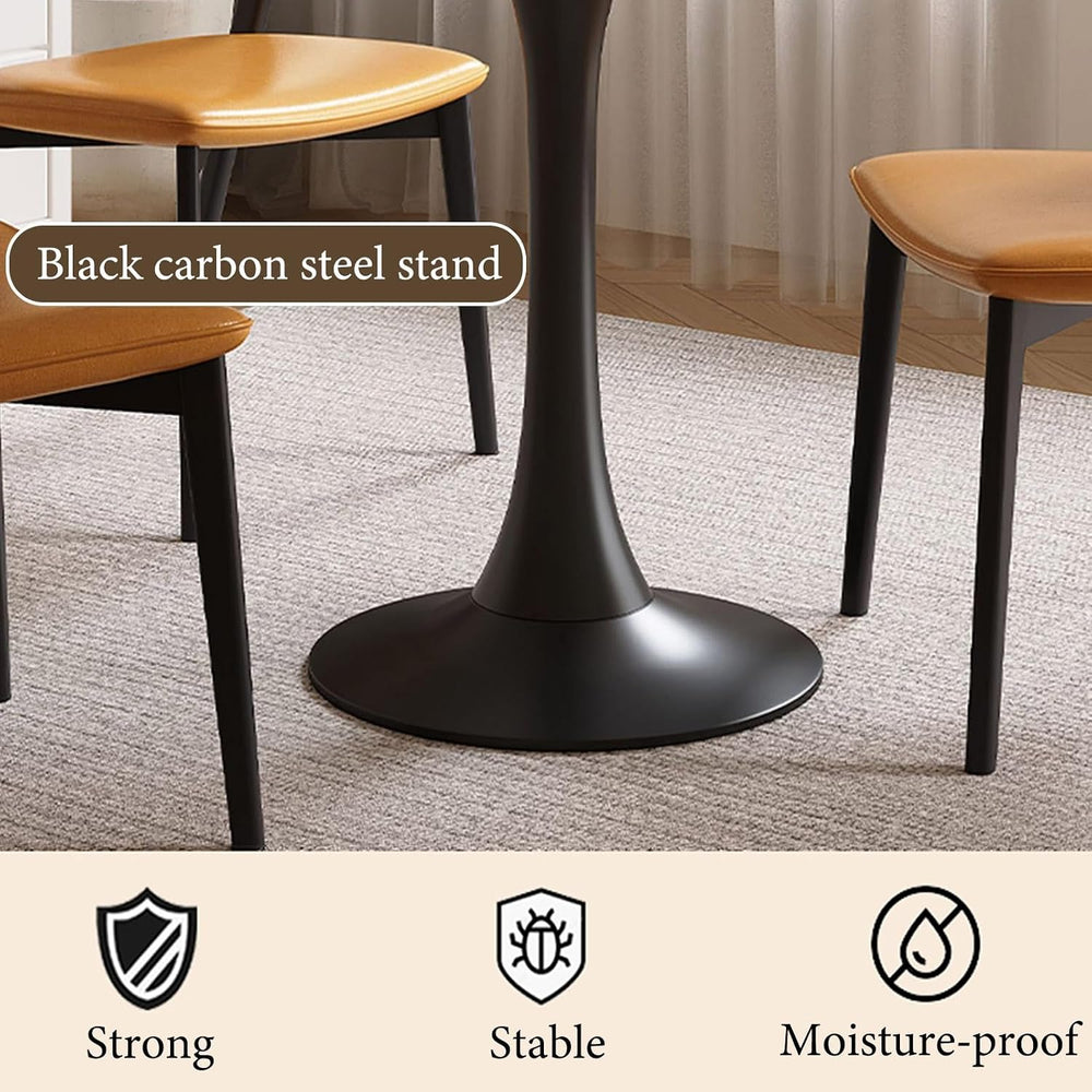 Round Negotiation Table Set, Reception Dining Coffee Table and Chair Set, Sma...