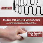 Velvet Dining Chairs Set of 2, Kitchen Chairs Set of 2, Tufted Upholstered Dining Room Chair, Back Ring Pull Trim, Golden Stainless Steel Legs, Wine Red