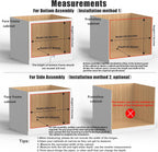 20”W x 21”D x 3”H Soft Close Slide Out Wood Drawer Organizer for Kitchen, (Cabinet Width>20.5 inches for Bottom Assembly, Width= 20 inches for Side Assembly)