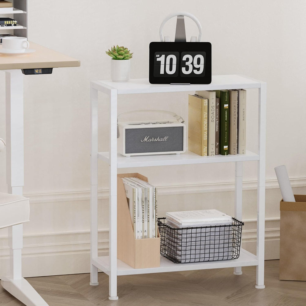 3-Tier Side Table Set of 2, Small End Table, Sofa Side Table for Narrow Space...