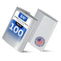 IDL Packaging Closed (Push Type) Seals for 3/4" Strap Width Steel Strapping (Pack of 100) - Superior Holding Power - Sturdy Metal Clips for Reliable Securing of Packaging Banding