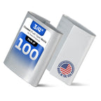 IDL Packaging Closed (Push Type) Seals for 3/4" Strap Width Steel Strapping (Pack of 100) - Superior Holding Power - Sturdy Metal Clips for Reliable Securing of Packaging Banding