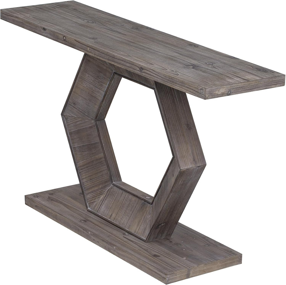 Modern Entryway Table with Innovative Hollow Hexagon Leg Structure and Premiu...