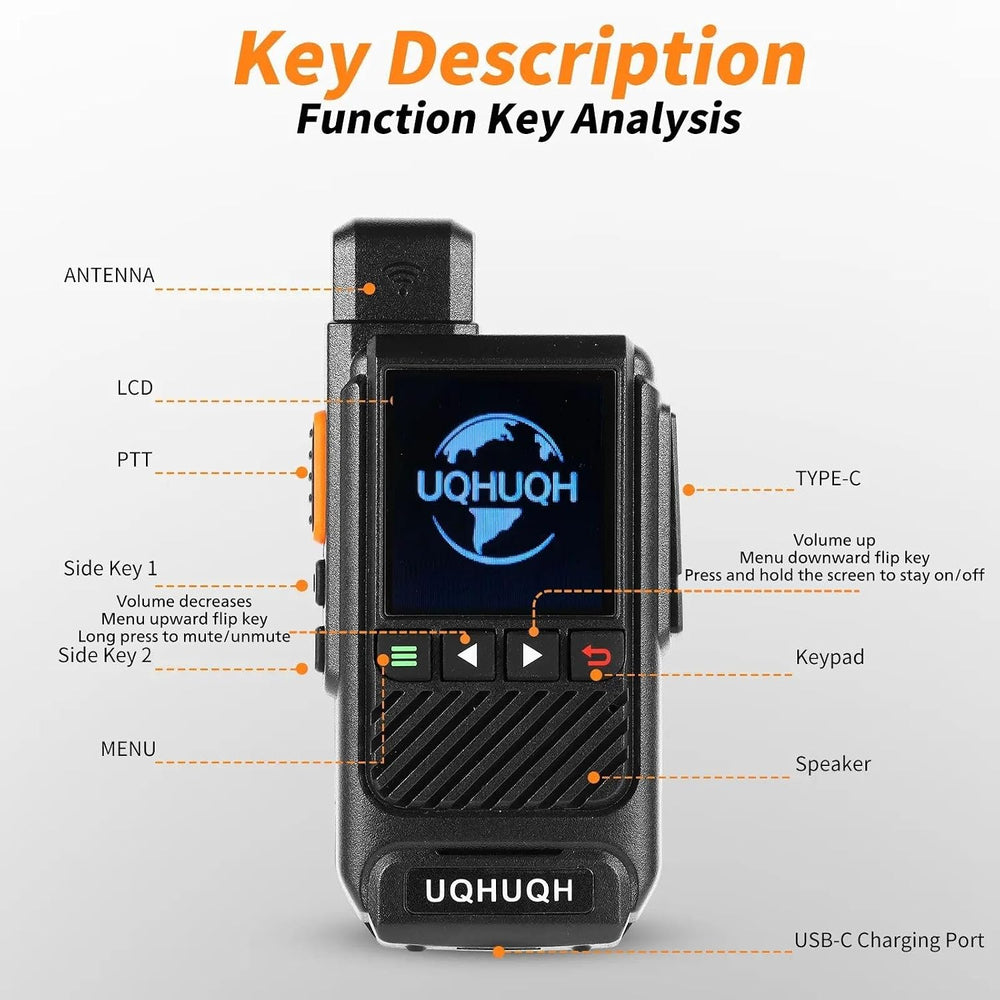 Lifetime Free Unlimited Range Walkie Talkies, 4G LTE POC Radio Set