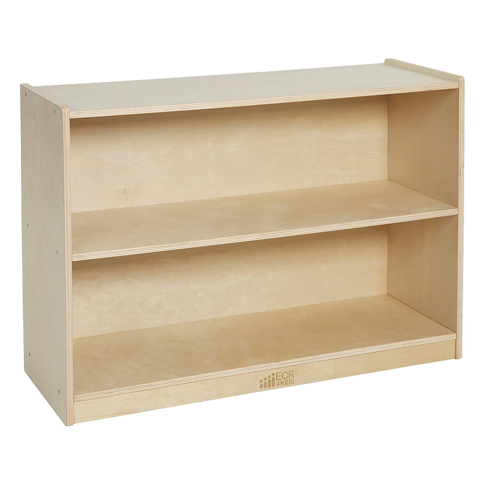 ECR4Kids 2-Shelf Mobile Storage Cabinet, Classroom Furniture, Natural | Durab...