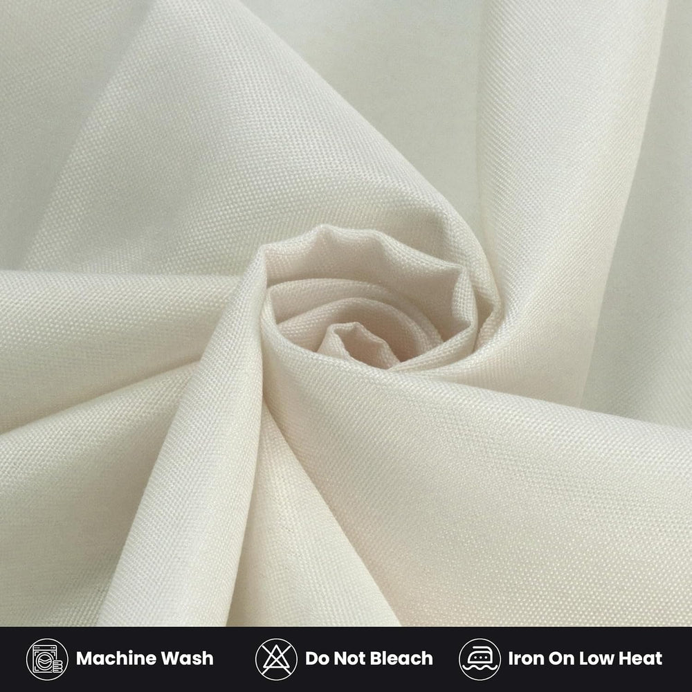 Ascoza 2 Pack Fitted Tablecloth for 6 Foot Rectangle Tables 72 x 30 Inch Ivor...