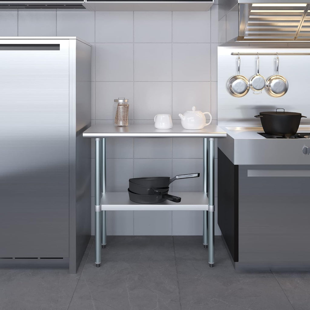 Commercial Stainless Steel Food Prep Work Table 18 x 30