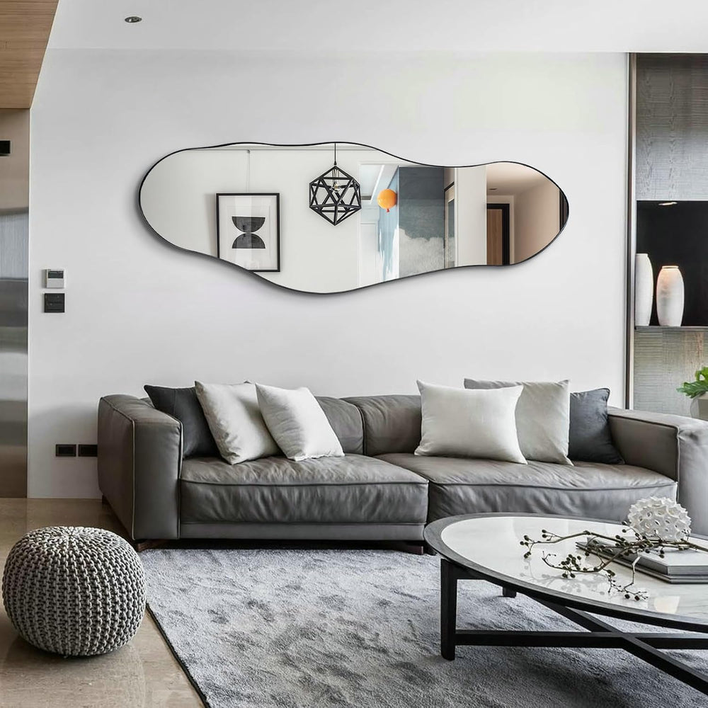 Irregular Mirror Full Length, 63"x22.5" Large Asymmetrical Wall Mir...