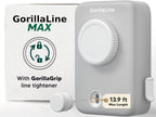 GorillaLine Max - Retractable Clothesline Indoor Outdoor Clothes Line - Heavy Duty Clothes Drying Laundry Line - Wall Mounted Drying Rack - Air Dry Clothing - Max Tighten with GorillaGrip
