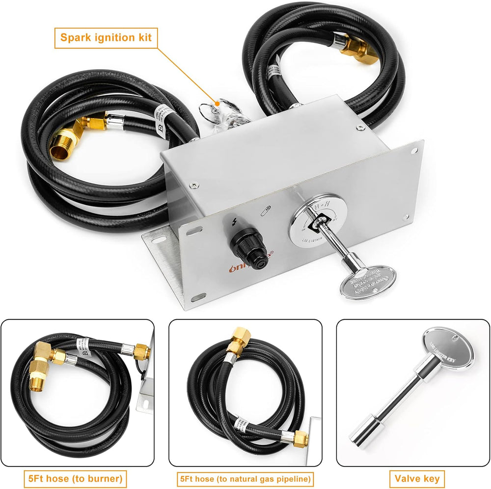 onlyfire All-in-One Natural Gas Fire Pit Ignition System Kit