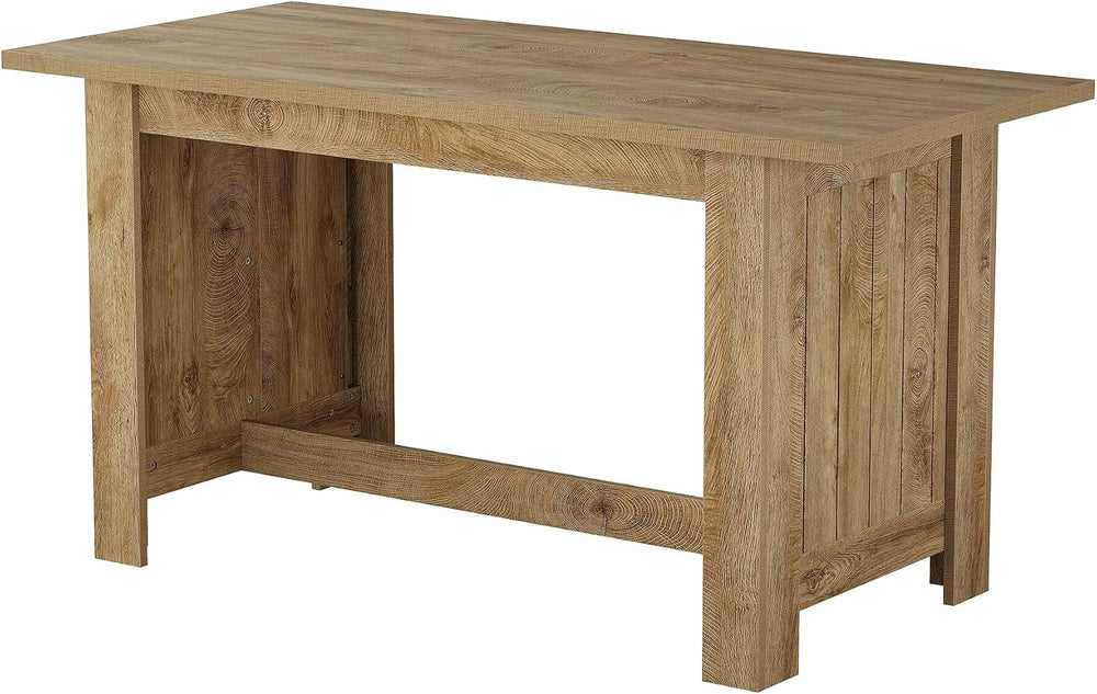 Tribesigns 63-Inch Kitchen Island with Seating, Farmhouse Wood Stationary Isl...