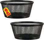 1InTheOffice Mesh Paper Clip Holder for Desk, Paperclip Holder, 2 Pack