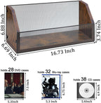 CD Storage Rack 2-Pack - CD Storage Case Holds 76 Full Case CDs, 152 Slim Case CDs, Desktop or Closet CD Stand, CD Display for Blu-Ray | Video Game Cases | Papers | Cards