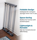 Honey-Can-Do Oversize Collapsible Metal Clothes Drying Rack, Grey