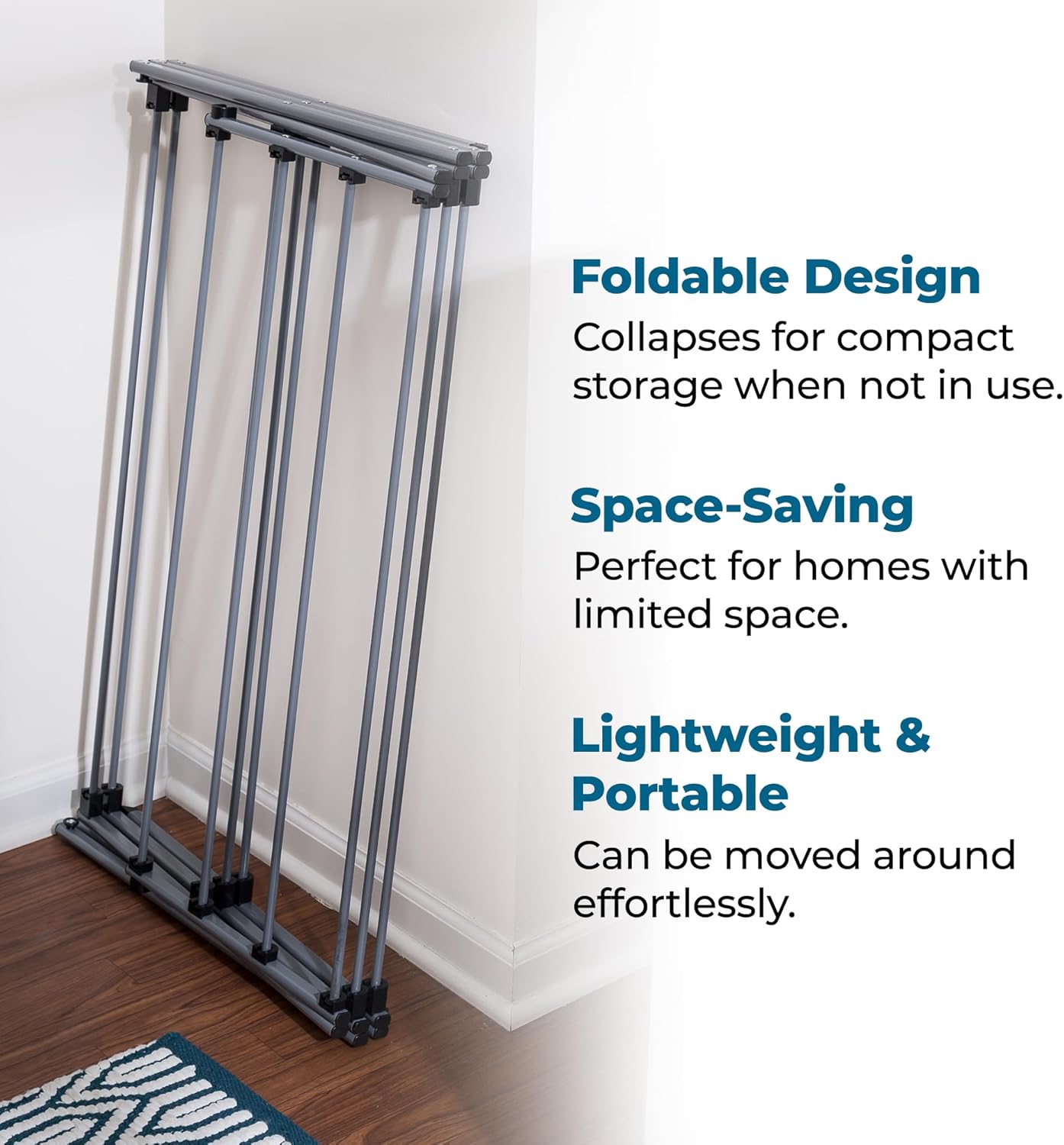 Honey-Can-Do Oversize Collapsible Metal Clothes Drying Rack, Grey