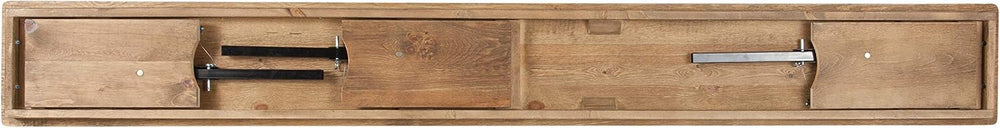 Flash Furniture Hercules 96x12 Folding Bench with Legs, Rustic | Foldable Loc...
