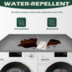 Royxen Washer Dryer Countertop, 27.4" x 54", Wood, Universal Fit, Laundry Room Organization, Grey