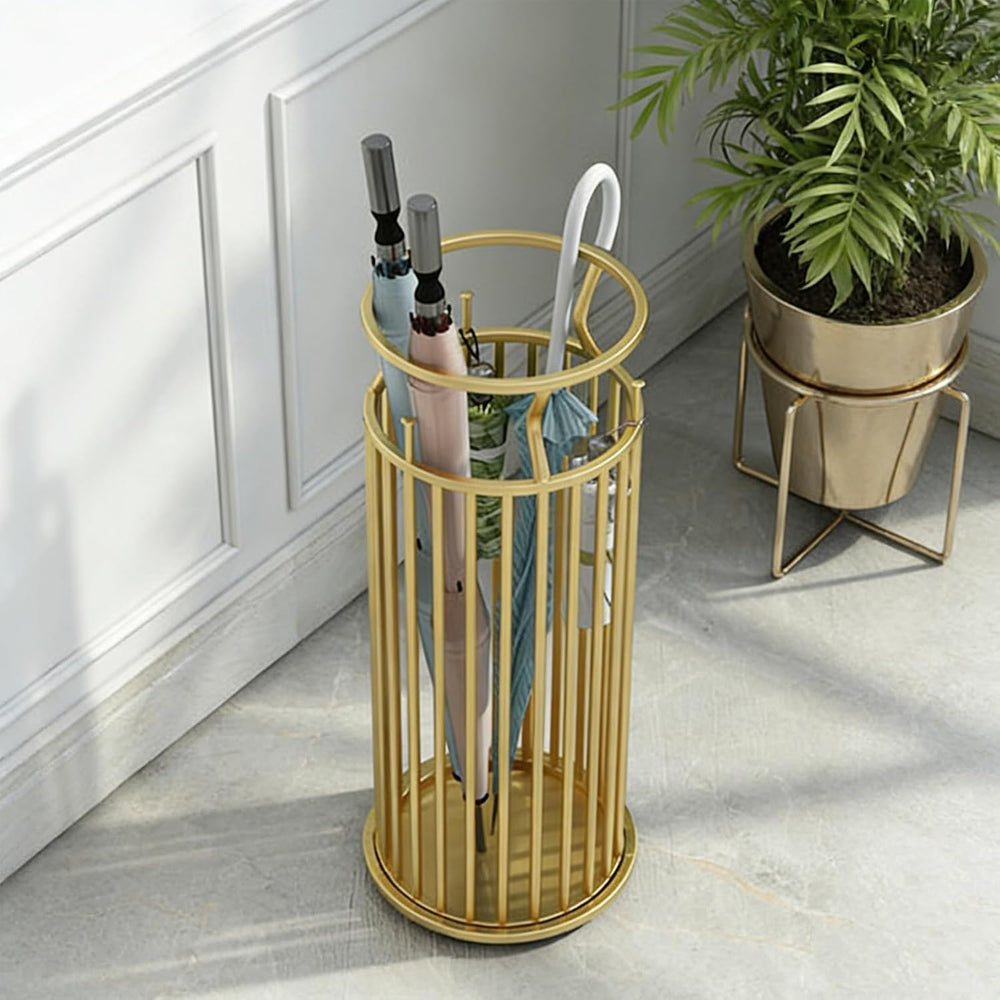 Metal Umbrella Stand with Hooks, Commercial Umbrella Holder & Storage Rac...