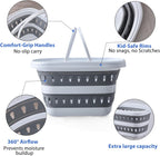 Monozuki Collapsible Plastic Laundry Basket 10.6 gallon(40L) 2pcs Eco-recycled material- Foldable Pop Up Storage Container/Organizer - Space Saving Hamper/Basket BPA Free