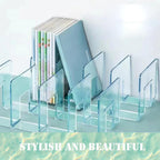 Clear Acrylic File Organizer, Purse Organizer, File Sorter Desktop File Folder Organizer for Book, Envelopes, Mail, Document, Notebook, Office Supplies, Handbag (4Pcs)