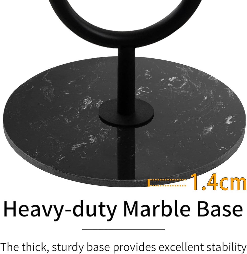 JIAYUEJU Coat Rack Freestanding with Table for Entryway (Black)