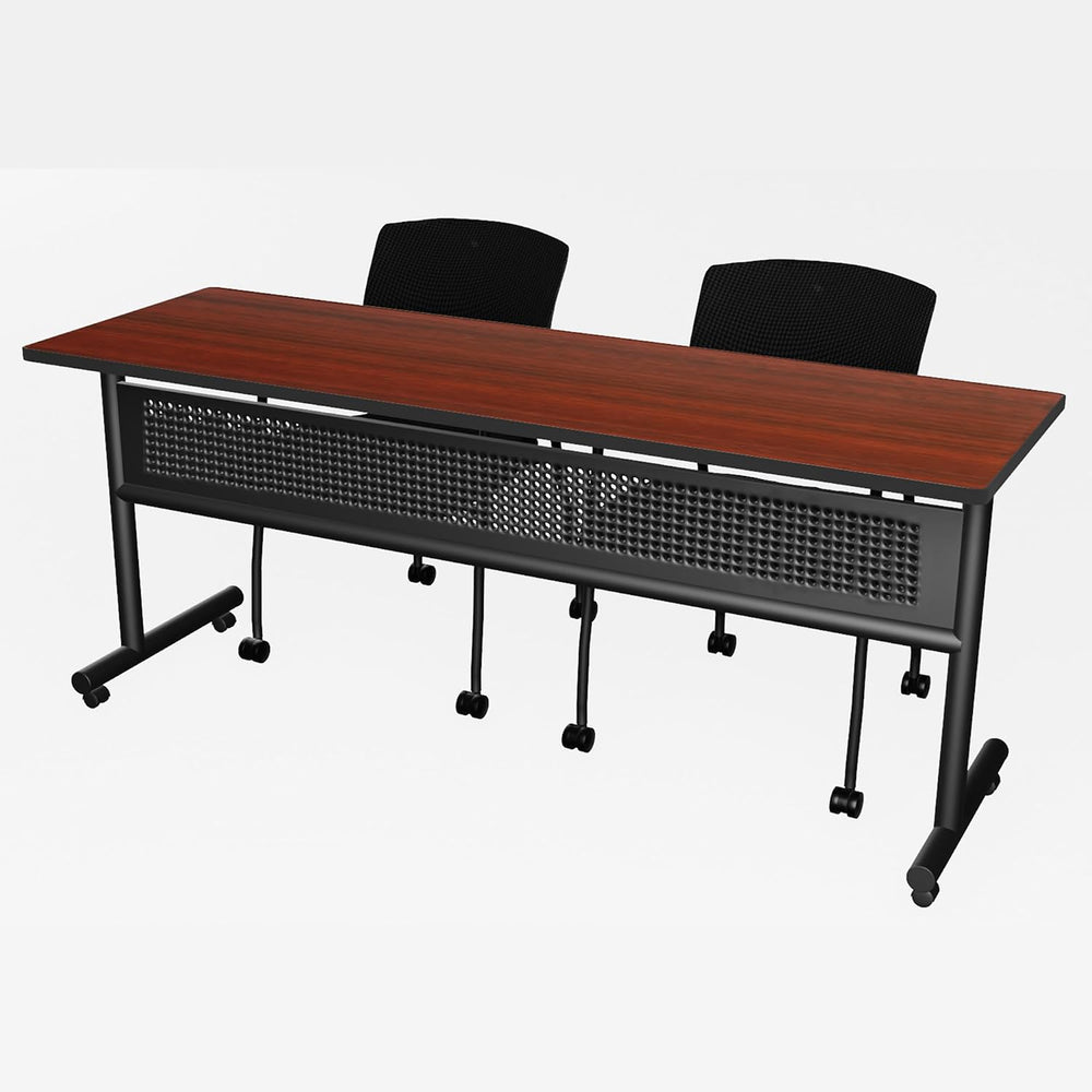 Romig Axis-Pro 72 x 24 in. Flip-Top Training Nesting Table w/Modesty Panel- M...