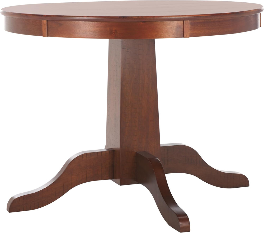 SAFAVIEH Home Collection - Sergio Rustic Cafe Brown Round Dining Table, Tradi...