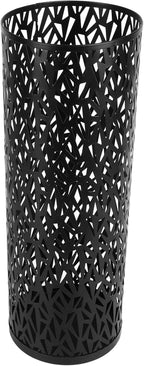 Sorandy Metal Umbrella Holder, Round Freestanding Umbrella Stand, Hollowed Pattern Stand with Quick Drying Design, Ideal for Entryway, Office & Home (S 62x50cm / 24.41x19.69in)