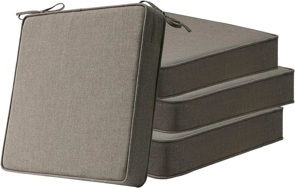 Sunbrella Square Corner Seat Cushions, 19" x 19" x 3", Set of ...