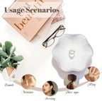Ceramic Jewelry Tray, Ring Dish, Key Bowl Ceramic Tray 4.33 Inch, Ttrinket Dish Jewelry Dish, Desktop Decoration, Gifts for Mother Girlfriend Daughter(1Pcs-Lotus Leaf)