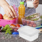 Wakauto 6pcs Small Refrigerator Organizer Bins Food Storage Containers for Fridge Produce Saver Boxes Multipurpose Preservation for Dough Meat Vegetables Kitchen Organization
