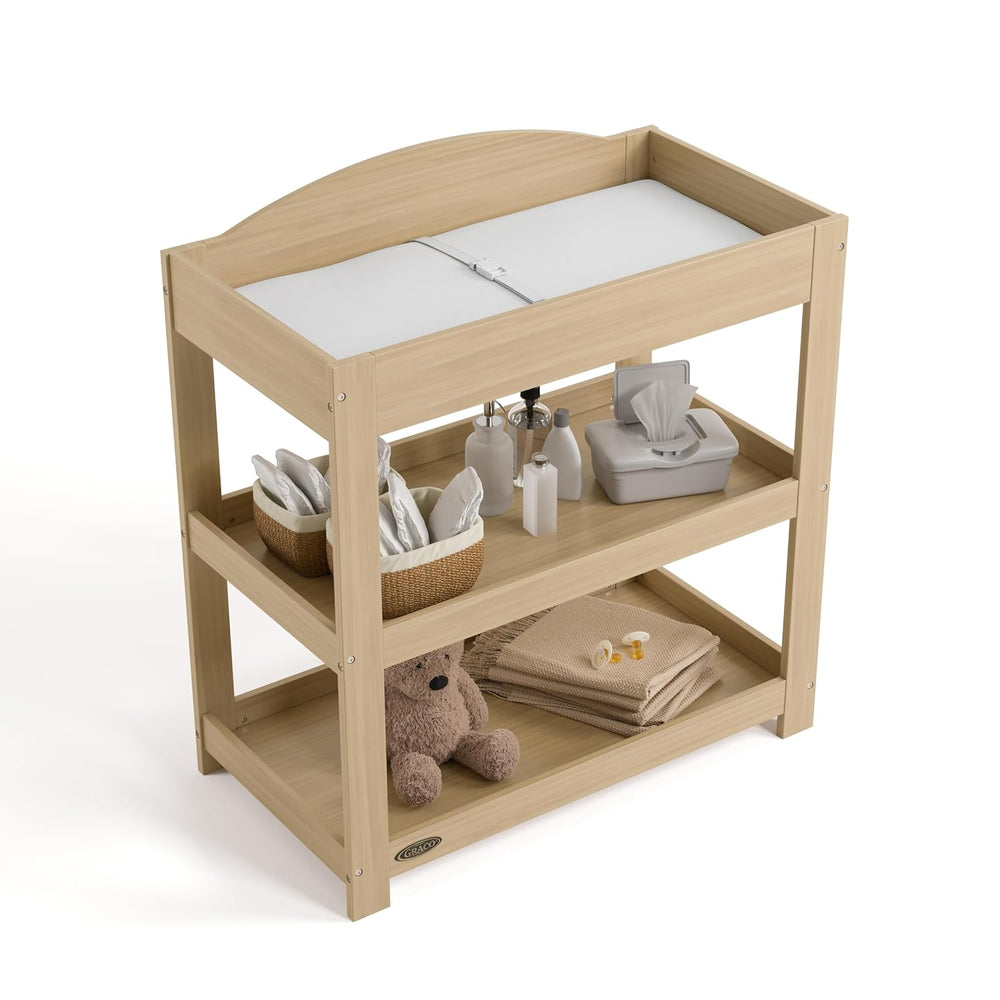 Graco Customizable Changing Table with Changing Pad, Driftwood