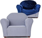 Roundy Kids Chair with Removable Cover, Soft Microsuede Upholstery, Padded Cushion, Sturdy Wooden Frame, Ergonomic Design for Ages 2-5, Easy to Clean, Ideal for Playrooms, Bedrooms & Nurseries.