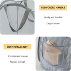 Foldable Mesh Popup Laundry Hamper,Laundry Basket Easy to Open and Fold for Dorm,Travel, College Dorms, and More (2 light gray)