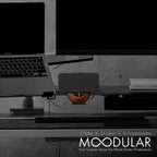 Moodular Add-ons Phone Stand for Magsafe (Charger Not Included) [Accessory Only - Requires Moodular Wooden Monitor Stand Slide Rails for Use] Black MSA-MS