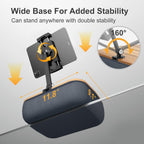 Lap Beanbag Cozy Kindle Pillow Stand for Bed with Adjustable Arm, 360° Tablet Holder, Fits 4.7"-13" Kindle, iPad, Phone, Lap Desk for Hands Free Reading in Bed, Couch, Sofa,Gray