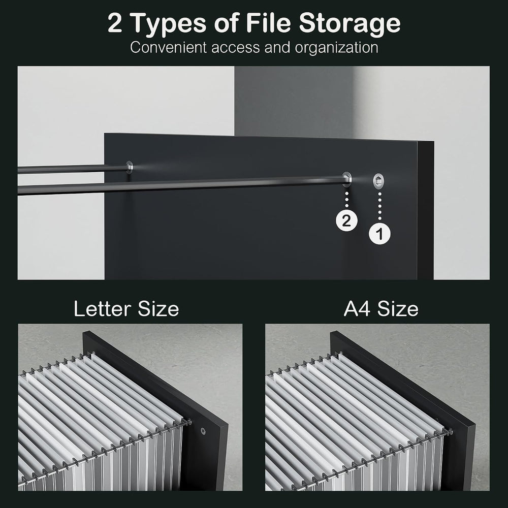 ModernMate 4 Drawer File Cabinet with Lock, Filing Cabinet for Home Office | ...
