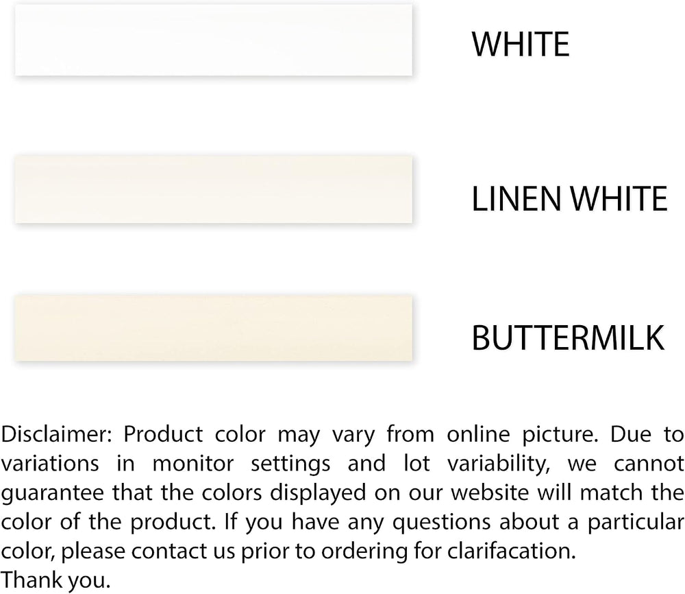 East West Furniture Capri 18" Traditional Wood Bench in Linen White