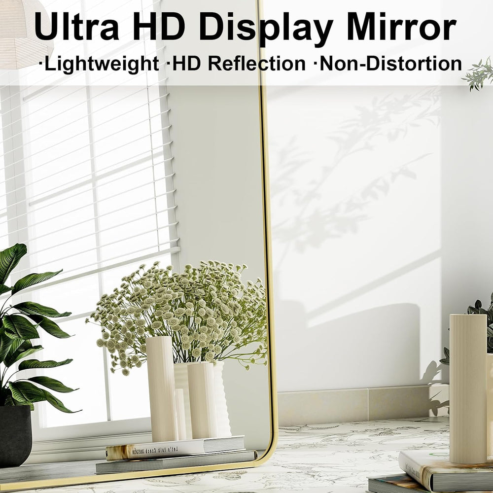 HARRITPURE 56"x21" Full Length Mirror, Rectangle Floor Mirror with ...