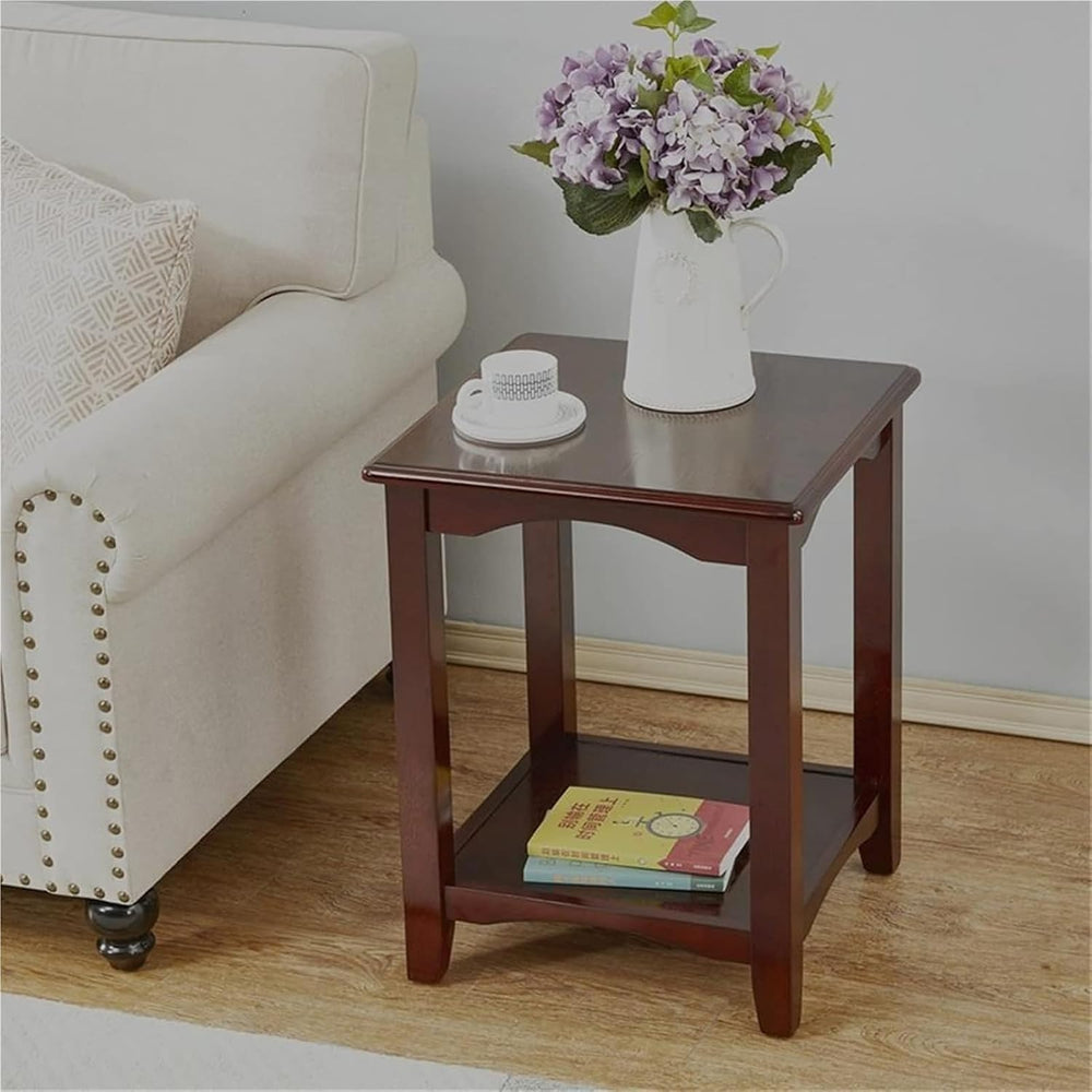 Square Sofa Table, Living Room Side Table, Retro Style Telephone Table