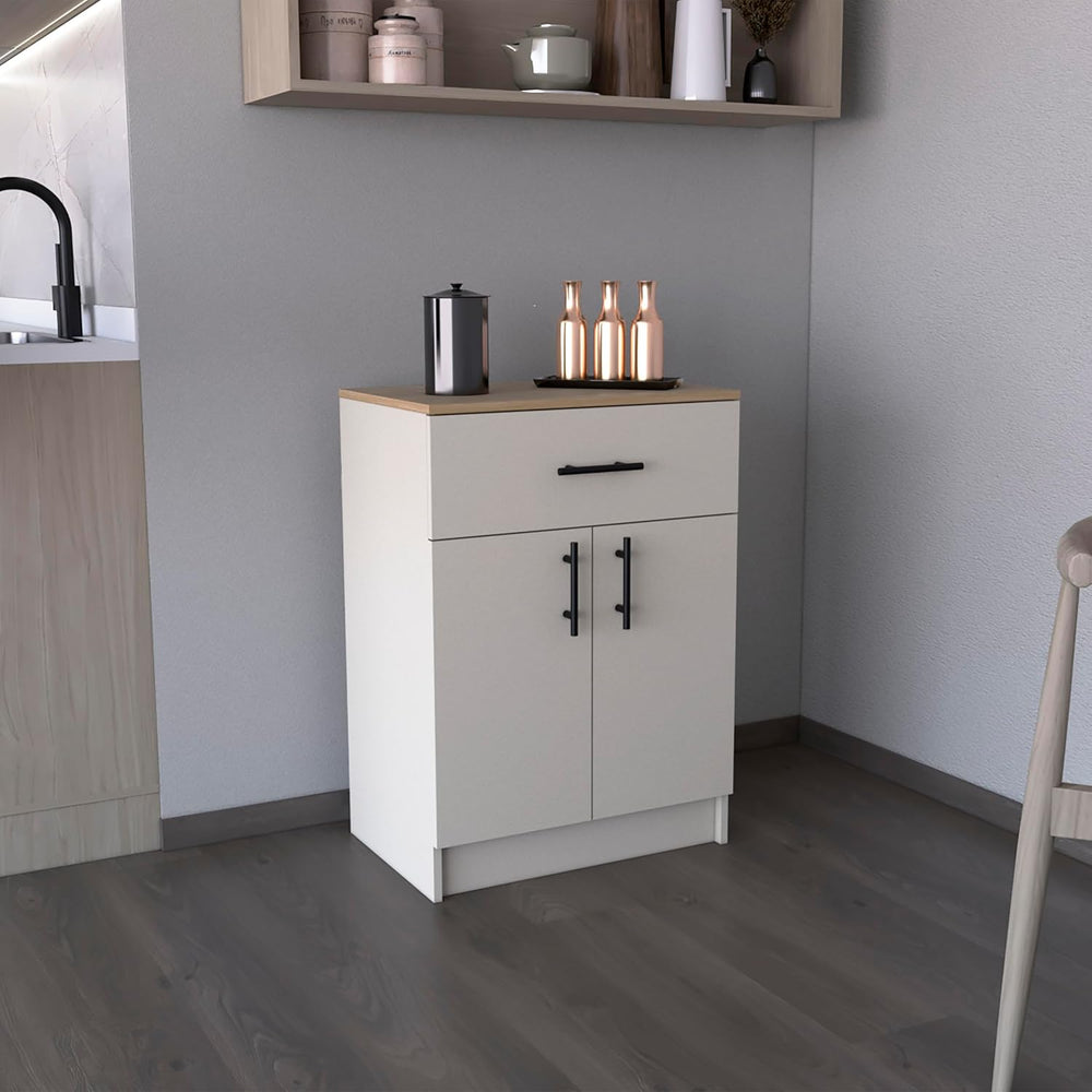Kitchen Pantry Organizer Cabinet, Wooden Cupboard Credenza Bufffet Cabinet wi...