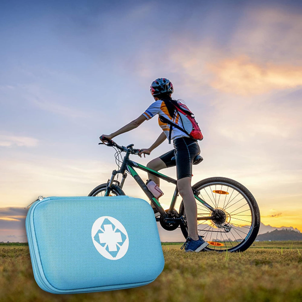 First Aid Kit 276PCS Car Home Camping Essentials Blue Emergency Kit