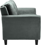 Lifestyle Solutions Harrington Loveseat, Dark Grey