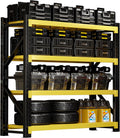 3000LBS Heavy-Duty Garage Shelving, 59" W Metal Shelves, 4-Tier Adjustable Garage Shelving Units, Storage Racks for Warehouse, Workshop