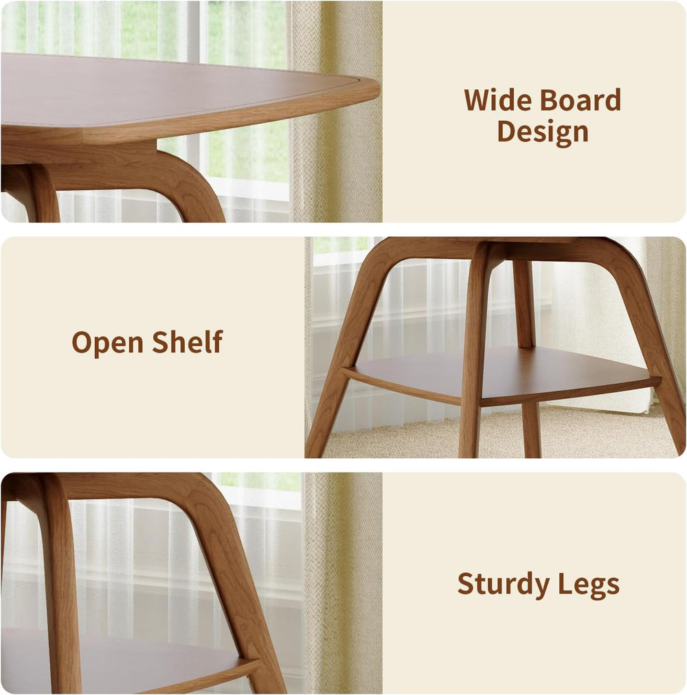 29.5" Square Dining Table for Small Spaces-Solid Wood Frame with Scratch...