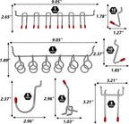 114 pcs Pegboard Hooks Assortment with Metal Hooks Sets, Pegboard Bins, Peg Locks for Organizing Storage System Tools